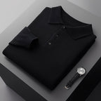 Men’s Merino Wool Knit Polo Jumper for Spring