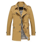 Men’s Cotton Trench Coat for Spring