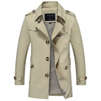 Men’s Cotton Trench Coat for Spring