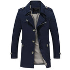 Men’s Cotton Trench Coat for Spring