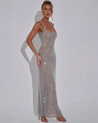Women's Sequin Maxi Evening Dress Spring
