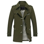 Men’s Cotton Trench Coat for Spring