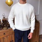 Men’s Merino Wool Ribbed Jumper for Spring