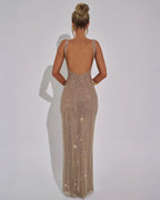 Women's Sequin Maxi Evening Dress Spring