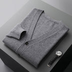 Men’s Wool Knit Cardigan for Spring