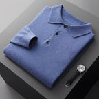 Men’s Merino Wool Knit Polo Jumper for Spring
