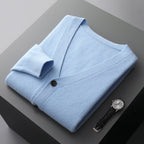 Men’s Wool Knit Cardigan for Spring