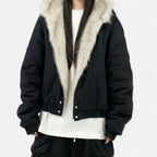 Women’s Faux Fur Hooded Winter Jacket with Insulated Padded Design