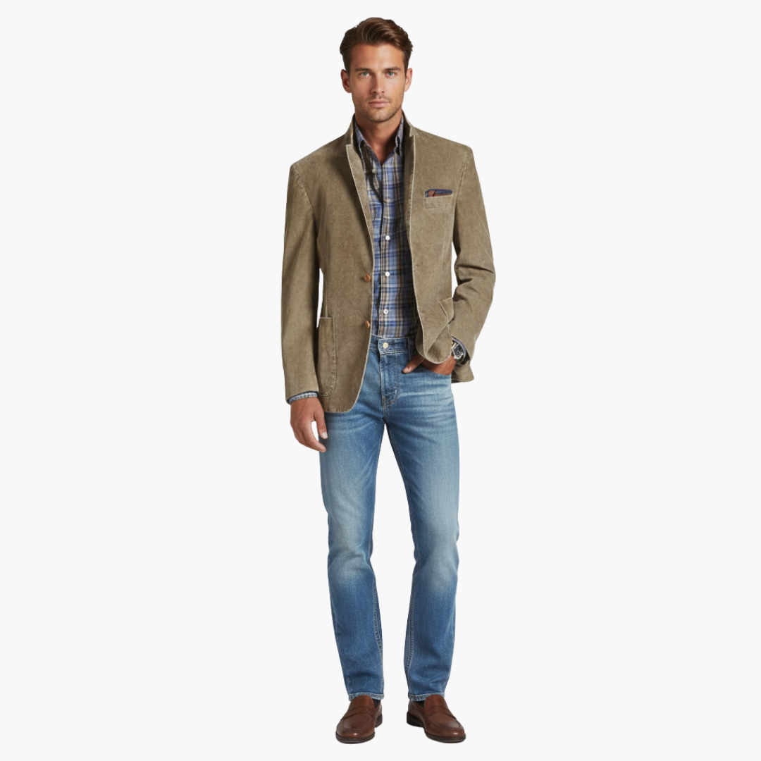 Men’s Cotton Blazer Jacket for Spring