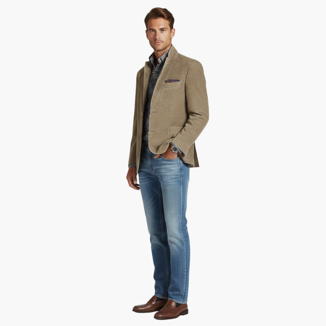 Men’s Cotton Blazer Jacket for Spring