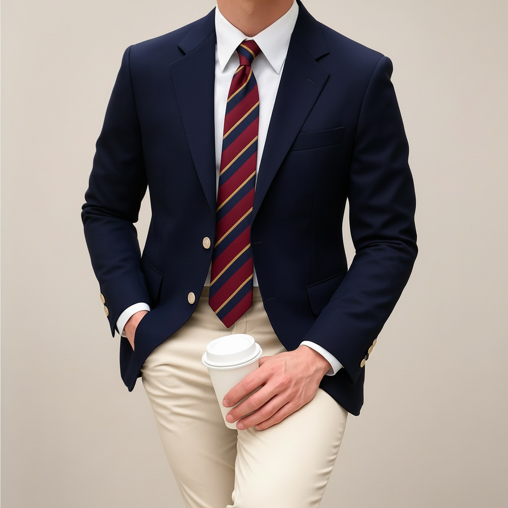 Men's Wool Tailored Blazer Spring