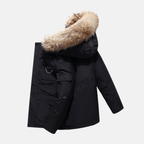 Men’s Insulated Winter Parka Jacket with Hood