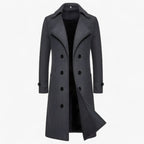 Men’s Wool Blend Double Breasted Winter Overcoat