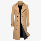 Men’s Wool Blend Double Breasted Winter Overcoat