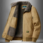 Men’s Fleece Lined Bomber Jacket for Winter