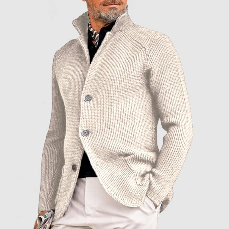 Men’s Wool Knit Cardigan Jacket for Winter