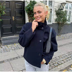 Women’s Wool Cropped Jacket for Winter