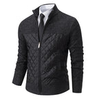 Men’s Wool Blend Zip Cardigan Jacket for Winter