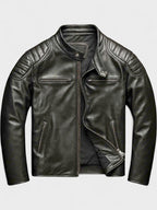 Men’s Leather Biker Jacket for Winter