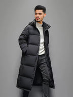 Men’s Long Down Puffer Coat for Winter