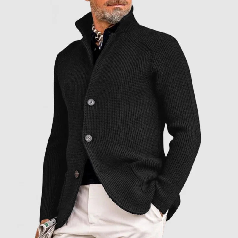 Men’s Wool Knit Cardigan Jacket for Winter