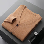 Men’s Wool Knit Cardigan for Spring