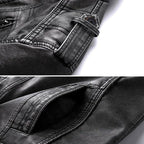 Men’s Leather Jacket for Winter Casual Wear
