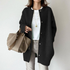 Women’s Wool Blend Longline Cardigan Jacket for Winter