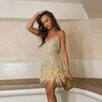 Women’s Cocktail Dress in Polyester for Winter Party Wear