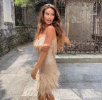Women’s Cocktail Dress in Polyester for Winter Party Wear