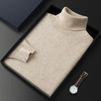 Men’s Cashmere Roll Neck Jumper for Winter