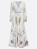 Women’s Chiffon Floral Maxi Dress for Spring Wear