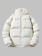 Men’s Fleece Lined Puffer Jacket for Winter
