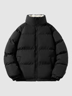 Men’s Fleece Lined Puffer Jacket for Winter