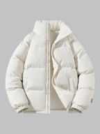 Men’s Fleece Lined Puffer Jacket for Winter