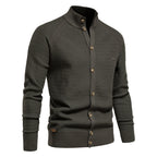 Men’s Wool Knitted Cardigan for Winter