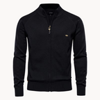 Men’s Wool Blend Zip Knit Jacket for Spring