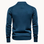 Men’s Wool Blend Zip Knit Jacket for Spring