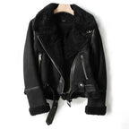 Women’s Shearling Leather Jacket for Winter