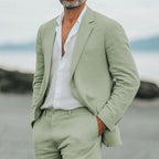 Men's Linen Tailored Suit Spring