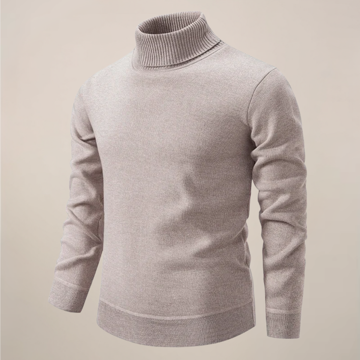Men’s Merino Wool Turtleneck Jumper for Winter