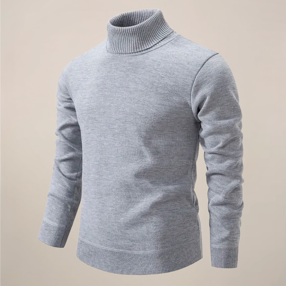 Men’s Merino Wool Turtleneck Jumper for Winter