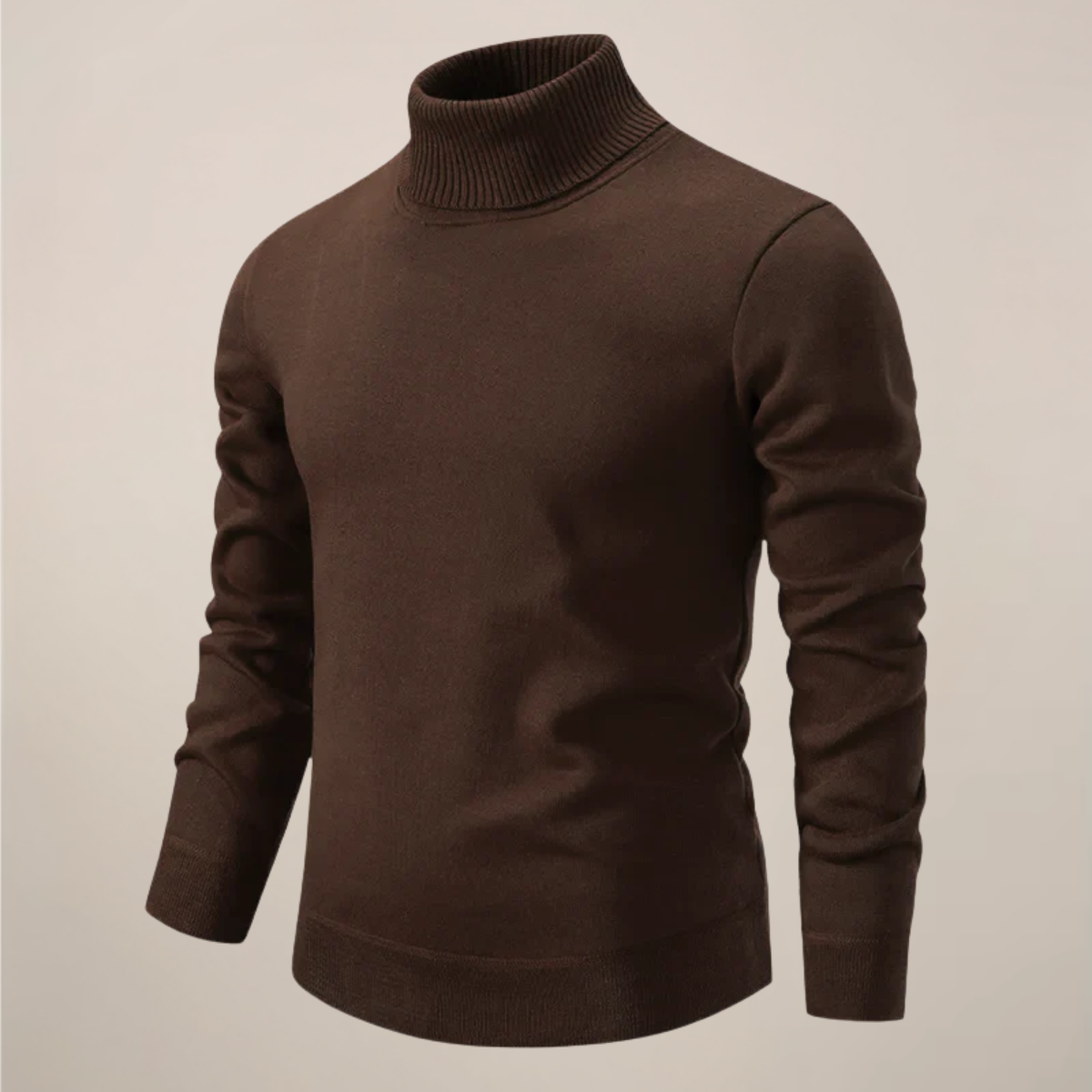 Men’s Merino Wool Turtleneck Jumper for Winter