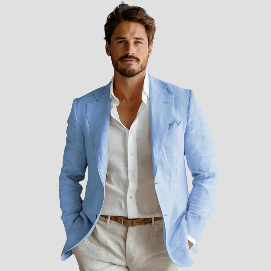 Men's Linen Tailored Blazer Spring