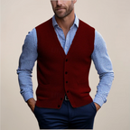Men's Wool Knit Vest Spring