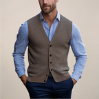 Men's Wool Knit Vest Spring