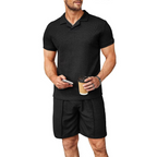 Men's Summer Polo Shirt and Shorts Set