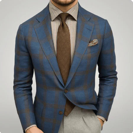 Men's Wool Blend Blazer Spring