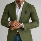 Men's Wool Blend Blazer Spring