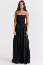 Women’s Slip Maxi Dress Polyester for Spring